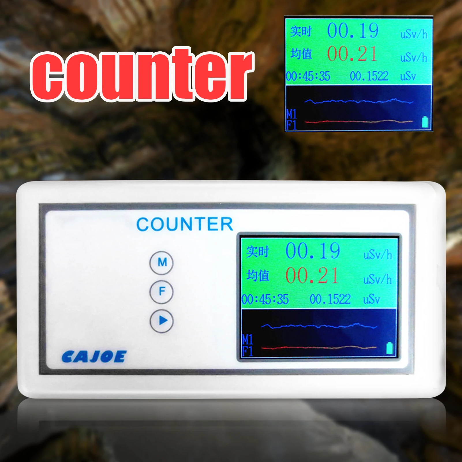 

Geigercounter Radiation Detector Giegermeter Beta Gamma X Ray Test Equipment Marble Dosimeter High Sensitivity Accuracy Beta