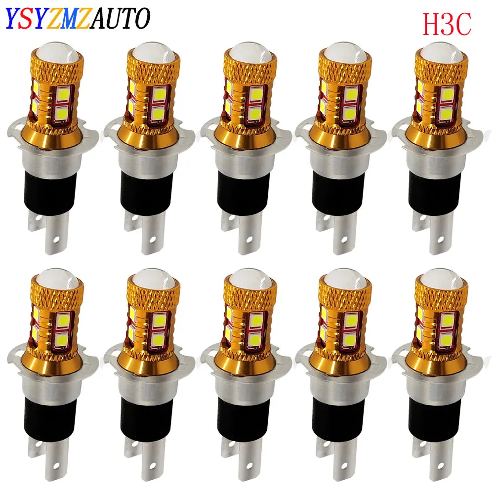 10 шт. H3C светодиодный 9SMD 3030 супер яркий белый 6500K автомобильная противотуманная