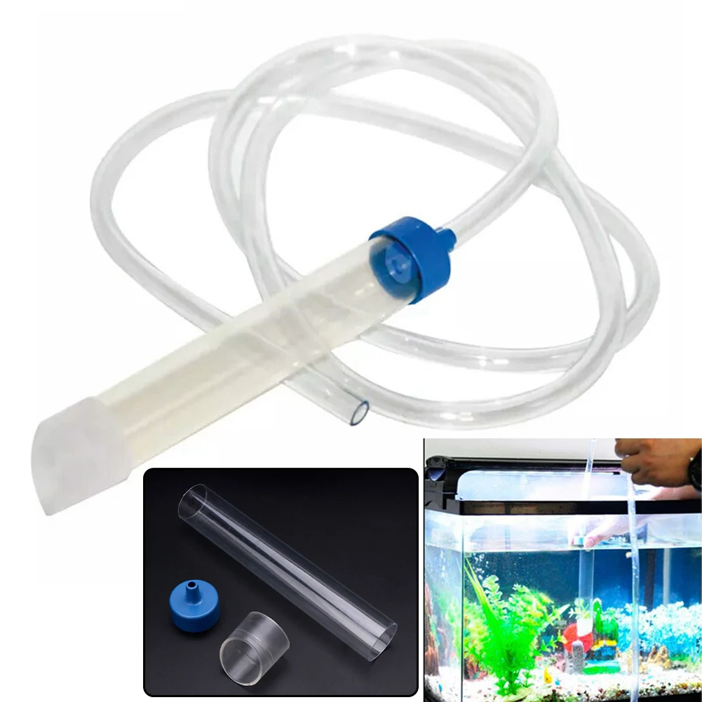 

Fish Tank Aquarium Gravel Cleaner Siphon Vacuum Change Pump Siphon Hose Filter Water Changer Durable Cleaner Aquarium Accessries