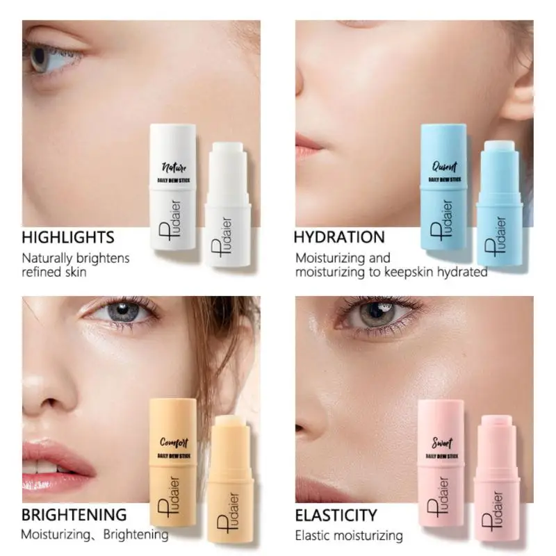 

8g Apply Moisturizing Stick Facial Primer Makeup Invisible Pore Oil Control Brighten Skin Face Base Stick Cosmetic Maquillaje