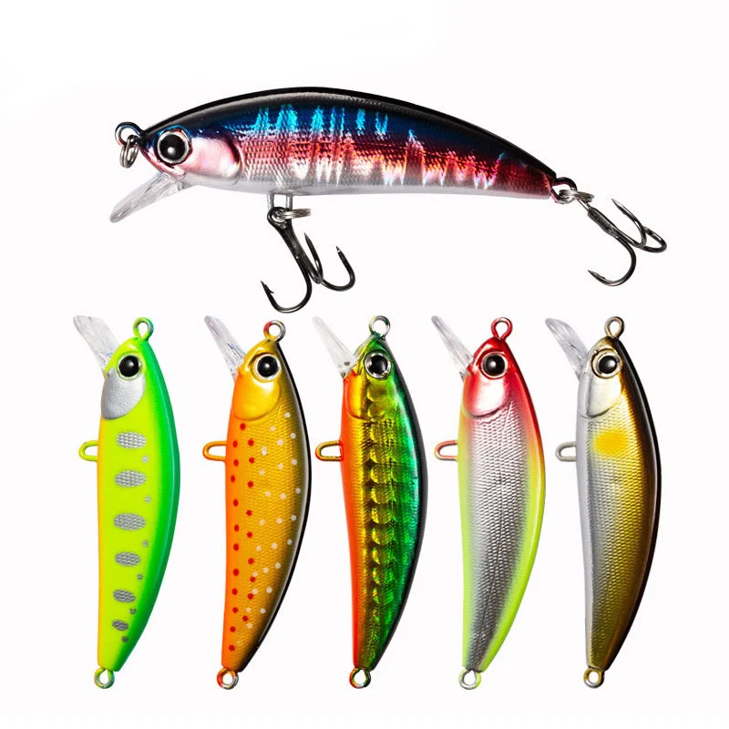 

1 шт. Тонущая рыболовная приманка в виде гольяна, 50 мм, искусственные жесткие приманки для форели, Джеркбейт, длинное забрасывание, снасть дл...