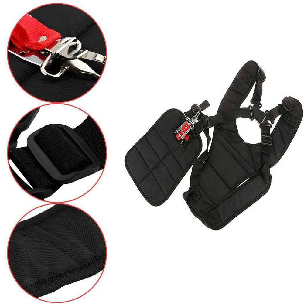 

Accessory Straps Lawn Mower None 1pcs Black Brushcutter Double For Trimmer Harness Nylon Shoulder Strap Trimmer