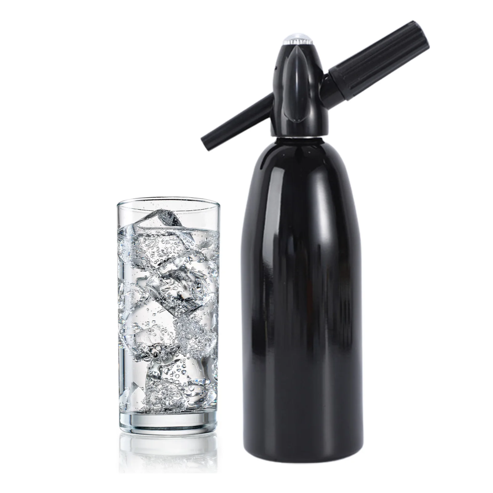 

Sparkling Water Maker Soda Dispenser Seltzer Bottle Soda Maker Aluminum Soda Machine for Party Gathering Cocktail Processing
