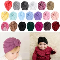 baby turban top knot hat toddler kids boy girl india beanie hat lovely soft newborn headwear photography props accessories