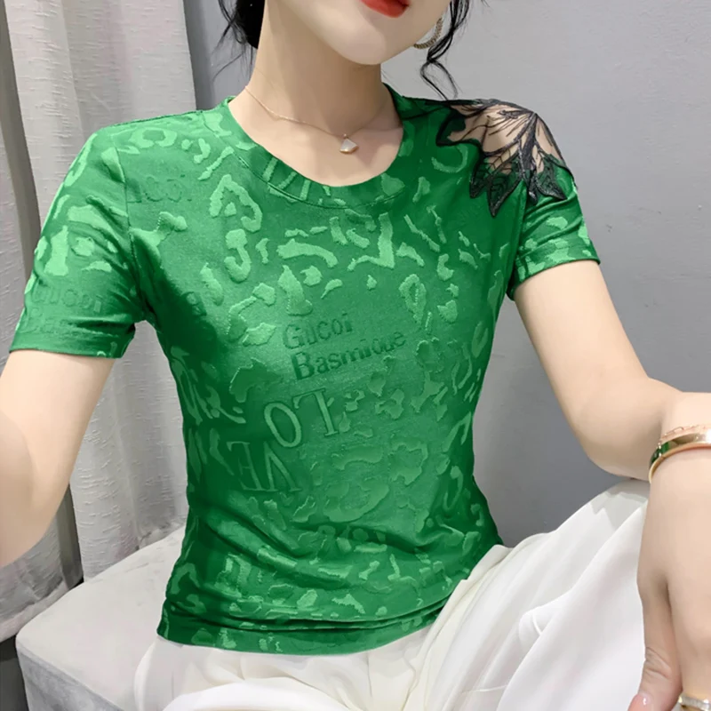 Новинка 2022 летняя женская футболка с коротким рукавом модные повседневные топы