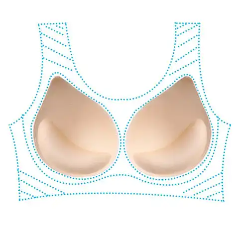 3D Lift Up Sponge Bra Pads for Bikini Women Underwear Breast Lifting Plasticity Padded Bra Lining Swimsuit Bra Inserts Pad