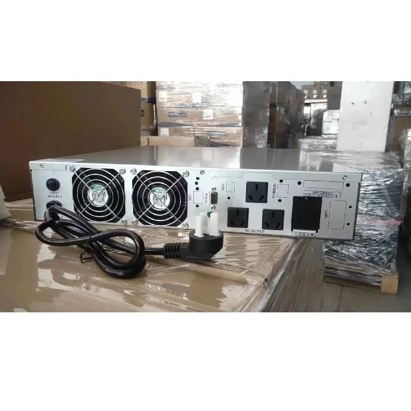 3KR 3KVA 2400W UPS, Монтажный кронштейн для шкафа, 6 батарей, 12 В постоянного тока, 72 в, входной выход, 220 В переменного тока, Гц, а, адаптер питания для ЕС