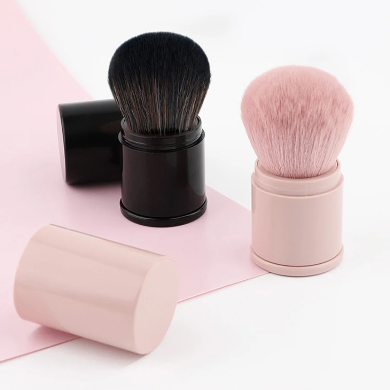 Quality Portable Mini Retractable Blush Brush Soft Loose Pow
