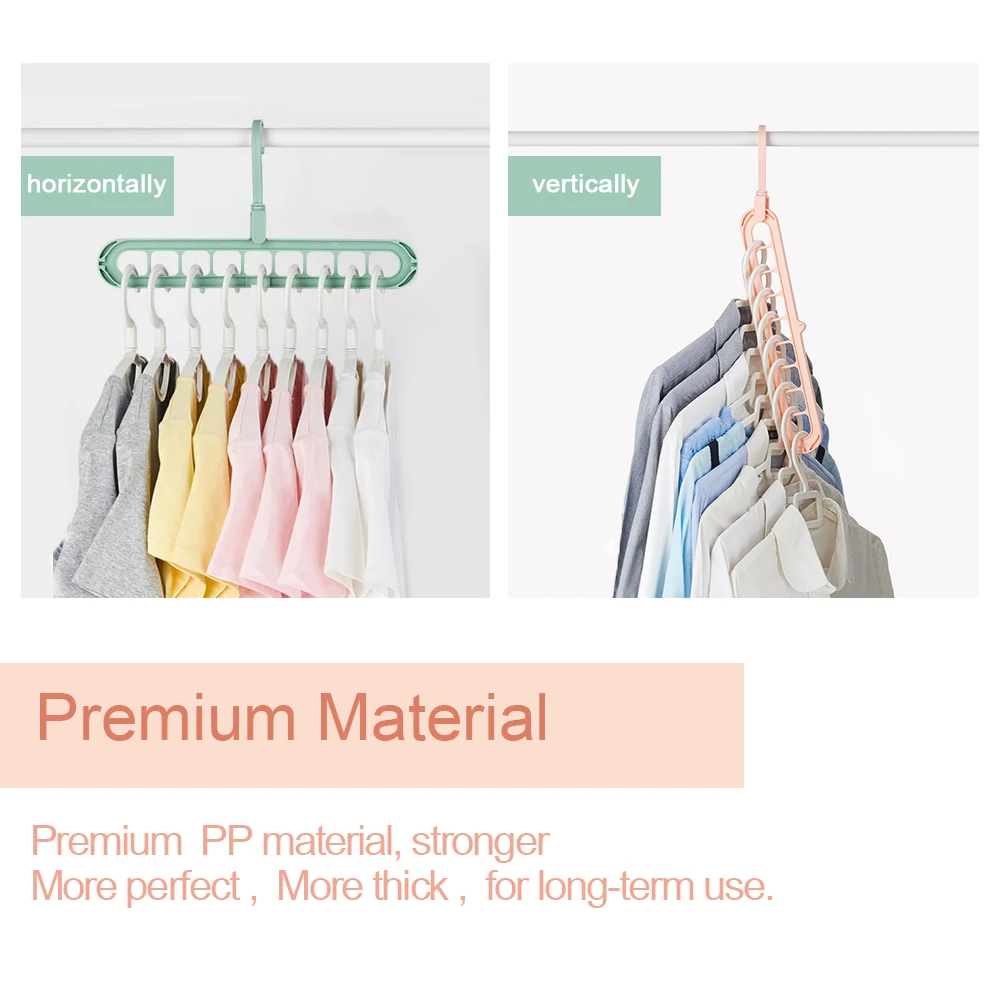 

Nine hole clothes rack multi port support ring clothes rack multifunctional plastic scarf clothes rack storage rack