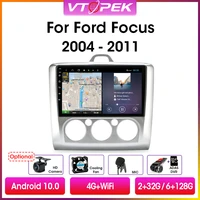 vtopek 9 4gwifi 2din android 10 0 auto radio for ford focus exi mt at 2004 2011 dsp car multimedia video player navigation gps