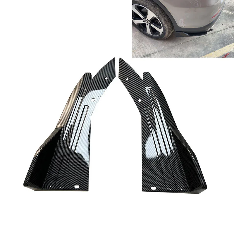 

Universal Car Back Rear Bumper Spoiler Corner Protector Diffuser Splitter Scratch Side Skirt Extension Styli car accessories