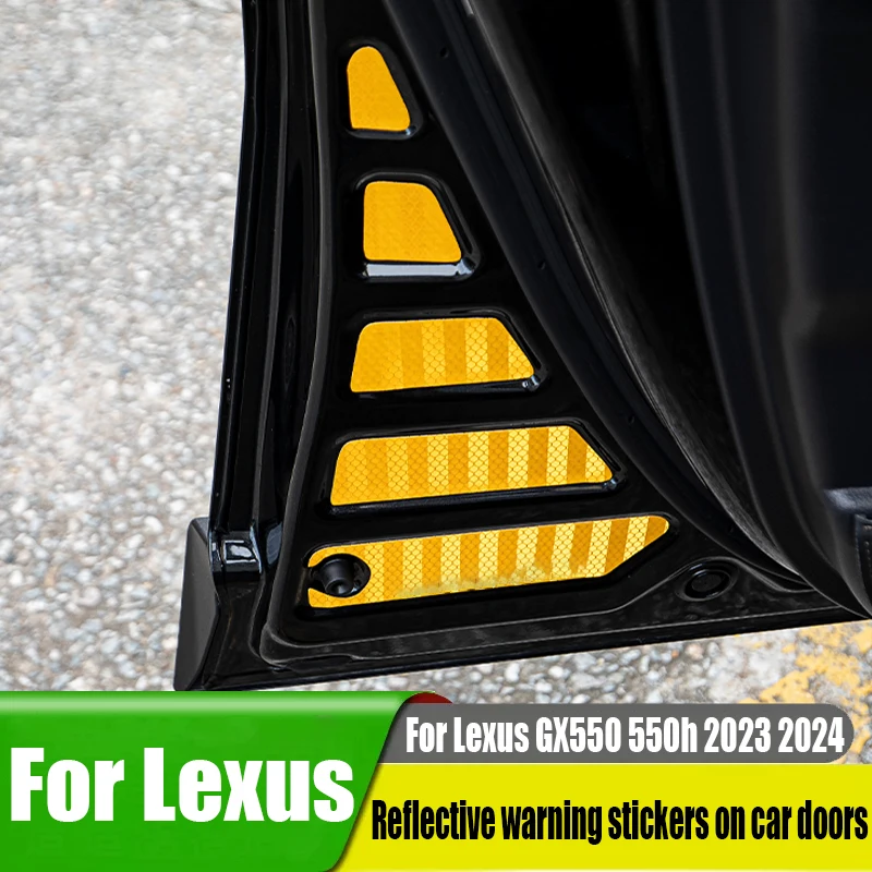 Для Lexus GX550 550h 2023 2024 светоотражающие предупреждающие наклейки для дверей