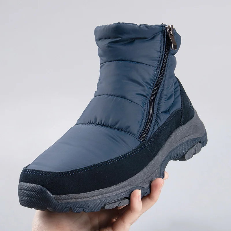 Xiaomi SALUDAS Winter Shoes for Men Fleece Warm Winter Snow Boots Outdoor Anti-slip Zips Waterproof Sneakers Male Men's Boots