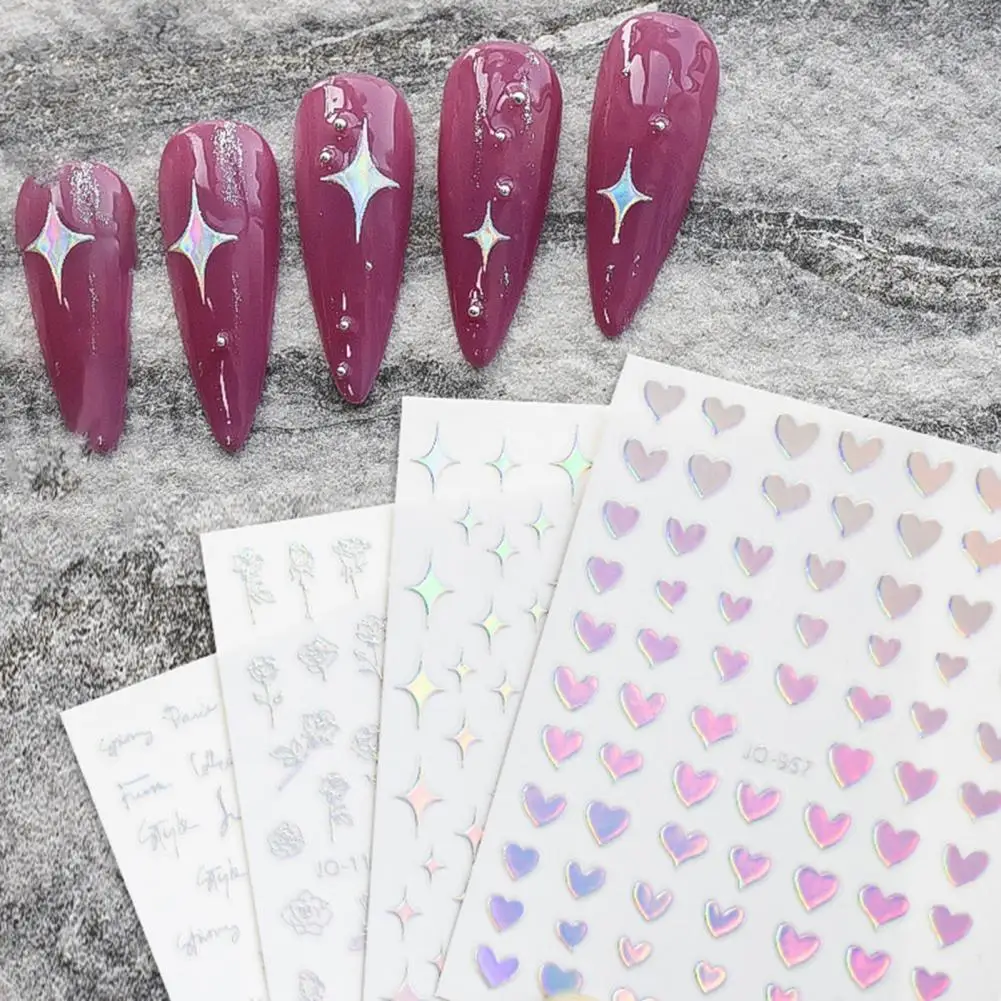 

Nail Decals Functional Lightweight Vivid Star Letters Nail Art Sticker for Party Manicure Sticker Nail Stickers