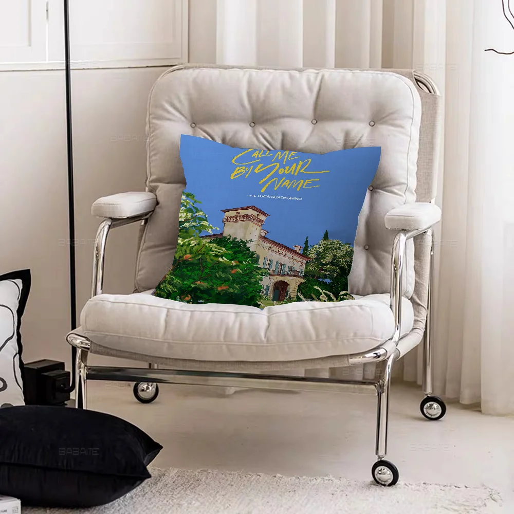 Офисная подушка Зови меня своим именем наволочка для автомобильной подушки 45X45