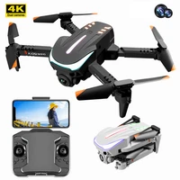 k109 nano 4k dual hd camera mini drone breathing light automatic obstacle avoidance professional foldable quadcopter gift boys