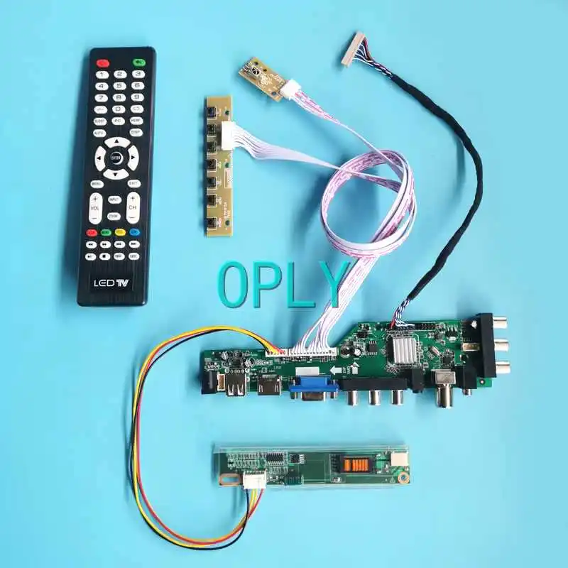 

Fit LP121X04 LP121X05 LP121X1 DVB Digital Matrix Controller Board 1024*768 20Pin LVDS HDMI-Compatible VGA AV RF 12.1" 1-CCFL Kit