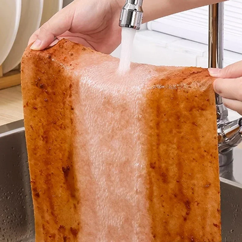 5/1 м чистящие салфетки из натурального волокна Luffa кухонные антипригарные