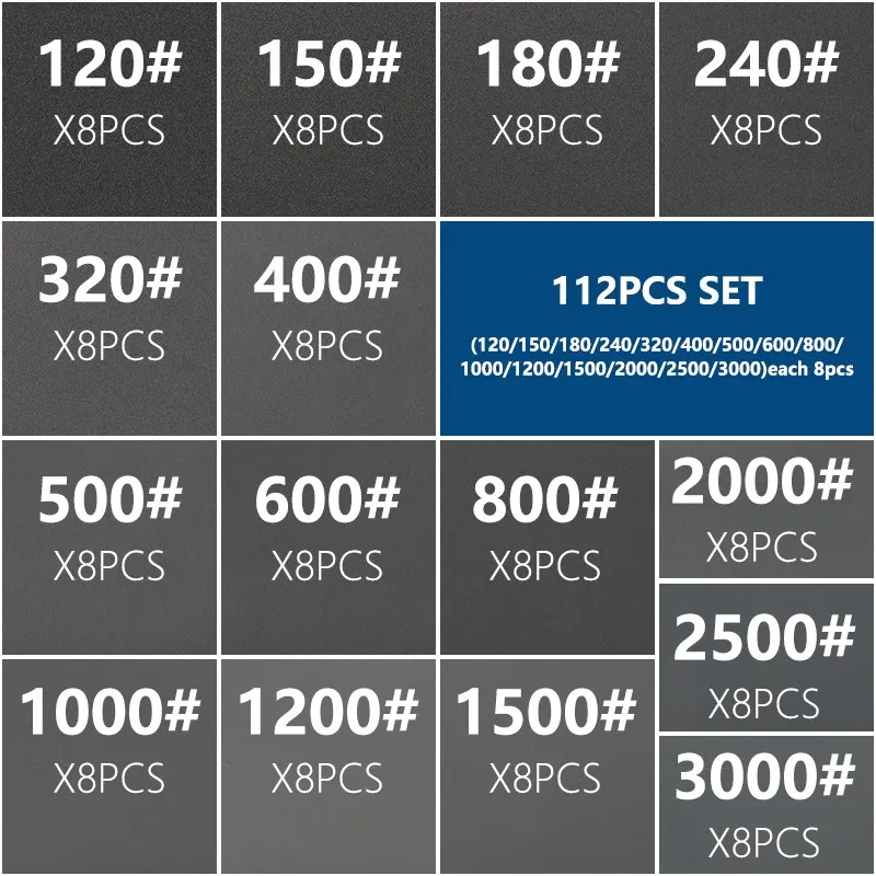 

Набор шлифовальной бумаги HAMPTON 80-7000