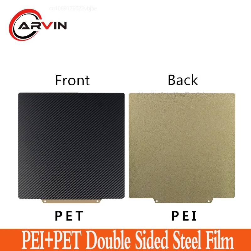 

Creative Double Side 3D Printer PET+ PEI Heat Bed sheet Coated Spring Steel Sheet Magnetic Base 220/235/310mm For Ender 3/5 Pro