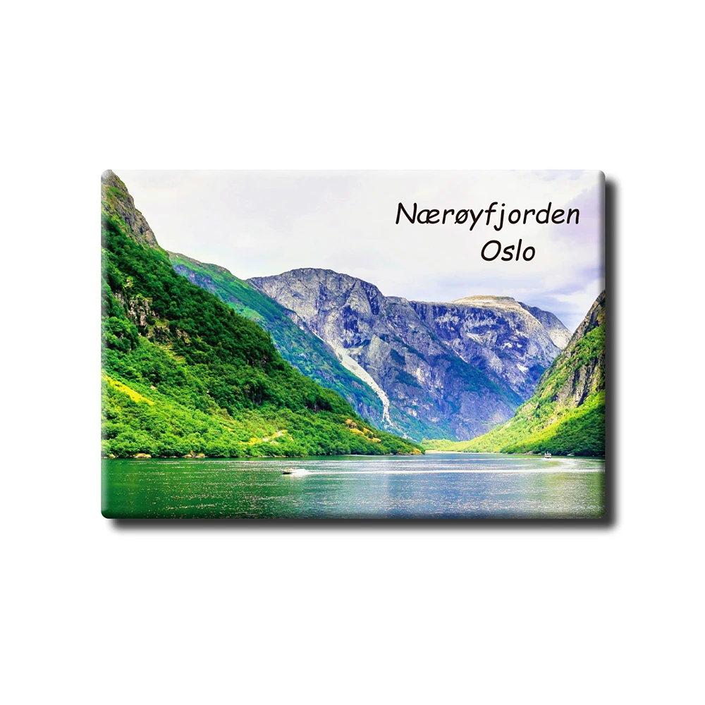 

Norway Oslo "Naroy Fjord " Tourist Souvenir Tinplate Magnetic Refrigerator Sticker Rigid Creative Home Decoration 27135