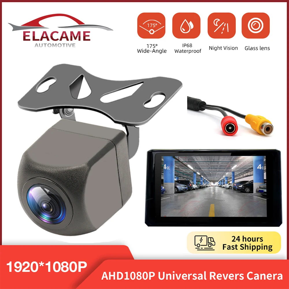 Vehicle AHD 1920*1080P Rear View Camera 170 Degree Waterproof IP68 Universal HD Parking Reverse Camera for Car Android Headunit