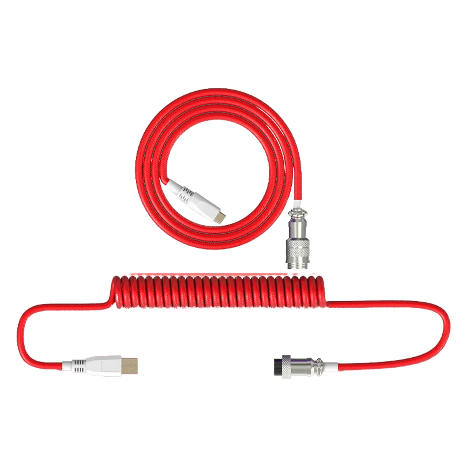 

Спиральный кабель для клавиатуры с разъемами типа C и USB