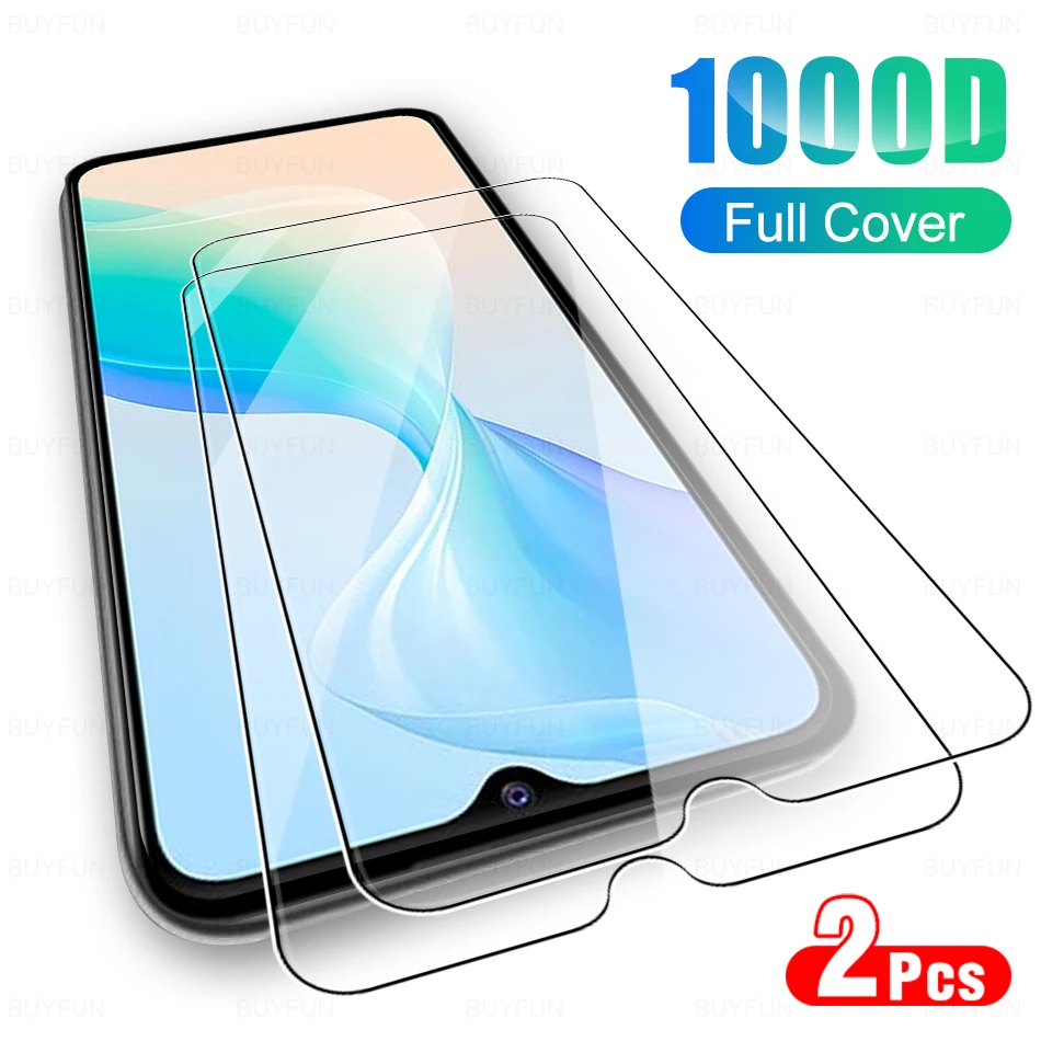 

2pcs Screen Protective Glass For Vivo Y21 Y21s Y33s Full Coverage HD Clear Explosion-proof Glass Vovi Y33s 4g Y 21s 33s Film
