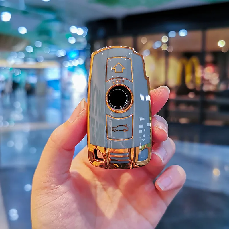 

Чехол для автомобильного ключа из ТПУ для BMW X1 X5 X6 Z4 E90 E60 E70 E87 3 5 6 серии M3 M5 Держатель для ключей Аксессуары для ключей