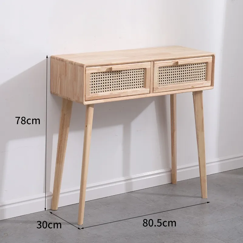 

Туалетный столик из массива дерева, современный минималистичный маленький простой компьютерный столик для макияжа, для спальни