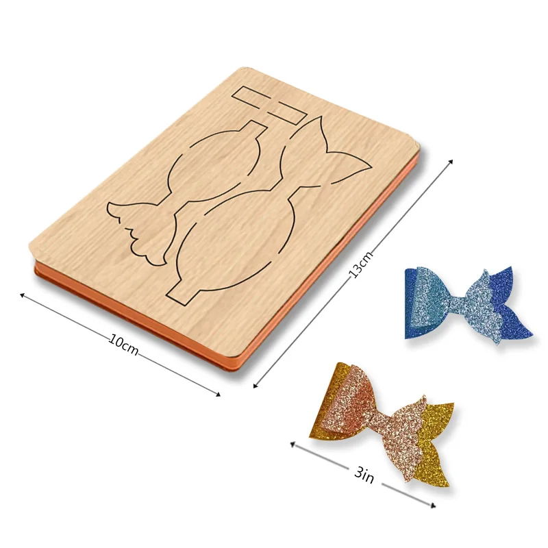 

XX28 Lovely Fish Tail Bow Wooden Cutting Die For Most Machines