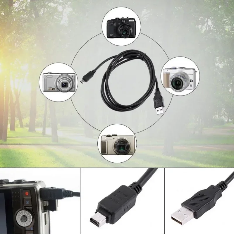 Фото 【 Быстрая доставка】USB-12-контактный кабель для передачи данных Olympus, зарядный кабель, провод для камеры Olympus CB-USB5/CB-USB6, замена №4