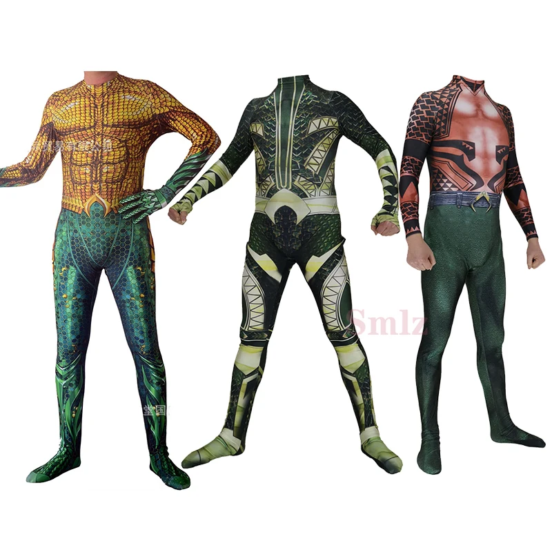 

Movie Arthur Cosplay Costume Superhero Man printing Bodysuit Suit Halloween Jumpsuits for adults kids