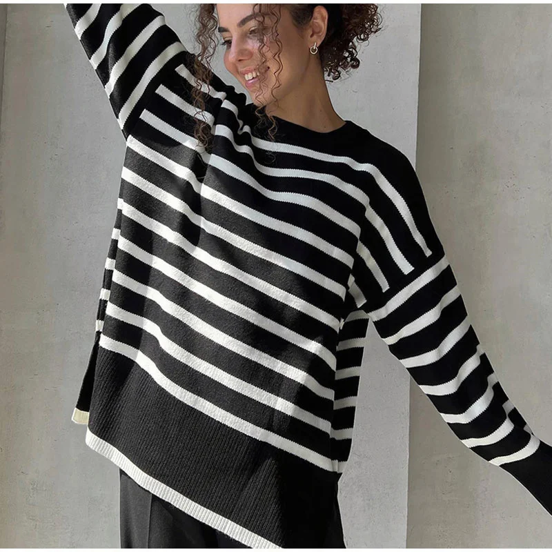Free Shipping Sweater Women Striped 