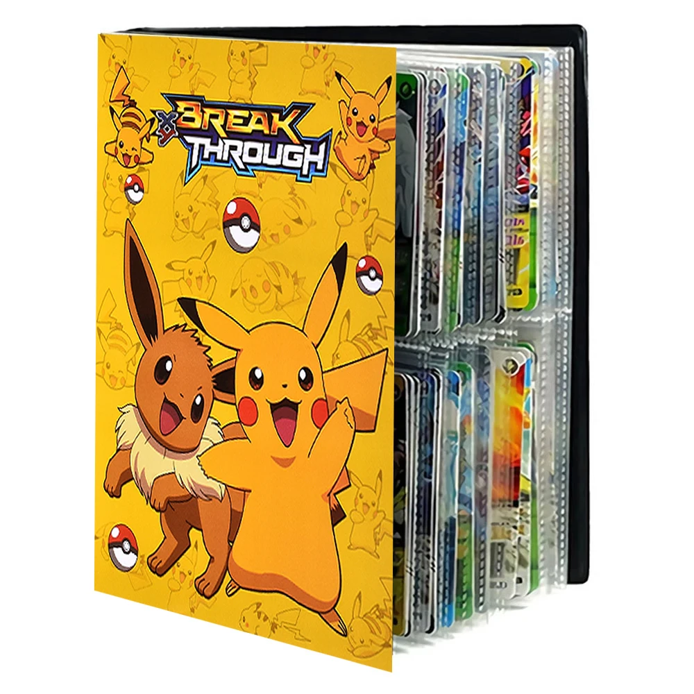

240pcs Pokemon Album Cards Book Holder Collection Boke Map Play Game Pokémon Eevee Binder Folder Livre Loaded List Kids Gift Toy