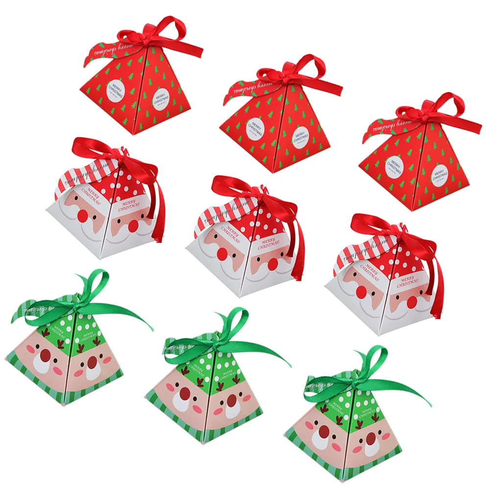 

1 Set 30 Pcs Christmas Gift Candy Apple Boxes with Tag (Assorted Color)