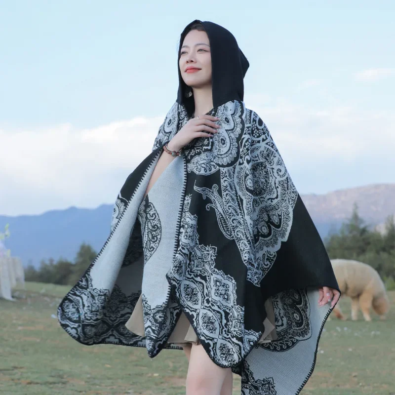 Женская накидка FZSLCYIYI богемный принт