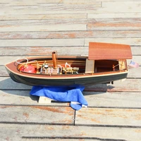 new steam powered boat yacht high strength glass fiber reinforced plastic hull wooden deck simulation boat model