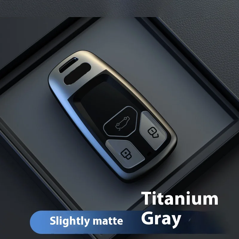 

Титановый серый цвет для Audi A4 B9 A5 A6L A6 S4 S5 S7 8W Q7 4M Q5 TT TTS RS Coupe Smart Remote Car Key Case Чехол для ключей Аксессуары