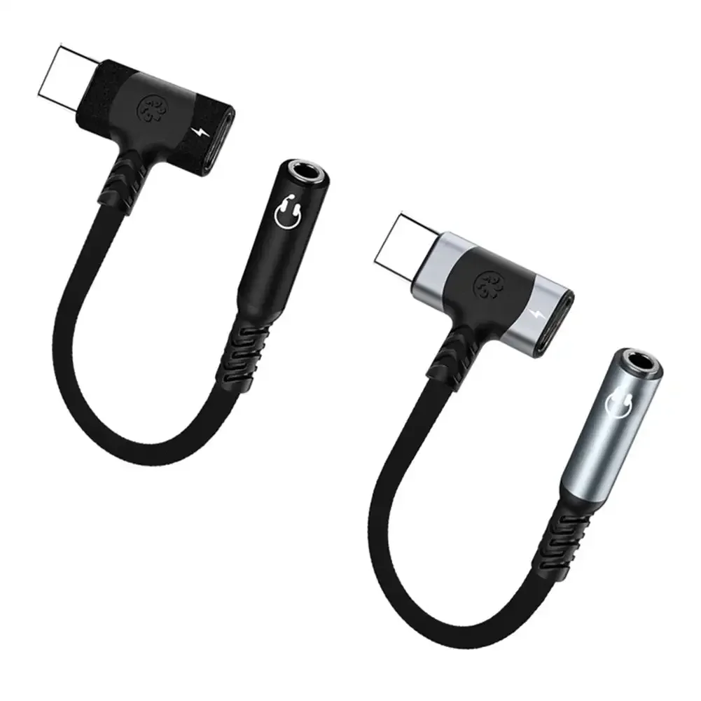 2 в 1 USB C Splitter PD Кабель для быстрой зарядки типа на 3 5 Jack Аудиоадаптер Samsung S24 S23 S22 Ultra