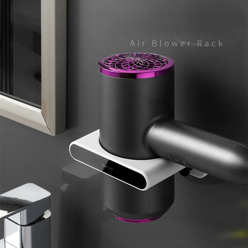 

Bathroom Punch-free Hair Dryer Rack Toilet Wire Storage Shelf Creative Wall Mounted Bracket Womens Desktop Organizer Home Set