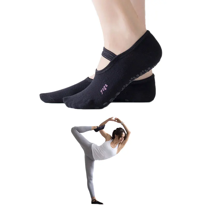 

New Women Yoga Socks Anti-Slip Quick-Dry Damping Pilates Ballet Socks Breathable Fitness Dance Cotton Girl Sports Socks Slippers