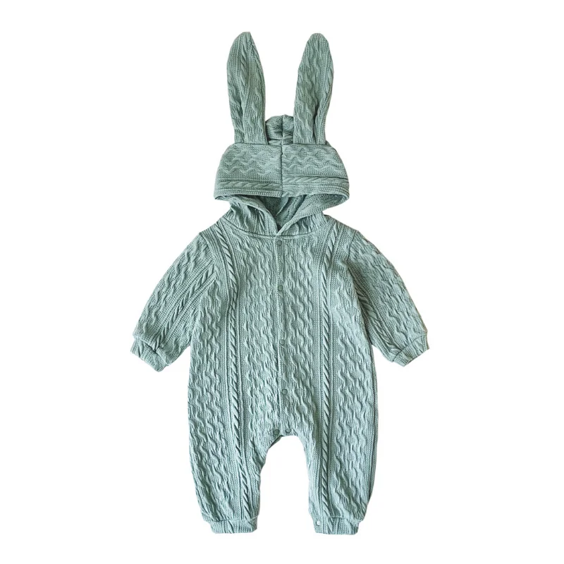 New Fashion Cute Winter Baby Boy Clothes Newborn Photography Romper Sweater Knitting Romper Hooded Keep Warm Baby Girl Romper