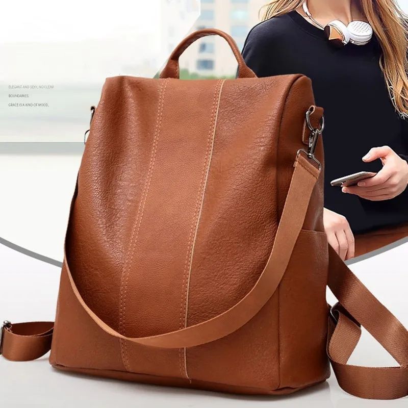 

Women Fashion Backpack Female Anti-Theft Shoulder Bag For Women Bag Promotion High Quality Large Capacity School Bags For Girls