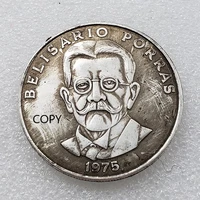 1975 panama belisario porras commemorative collectible coin silver dollar challenge coin lucky coin copy coin