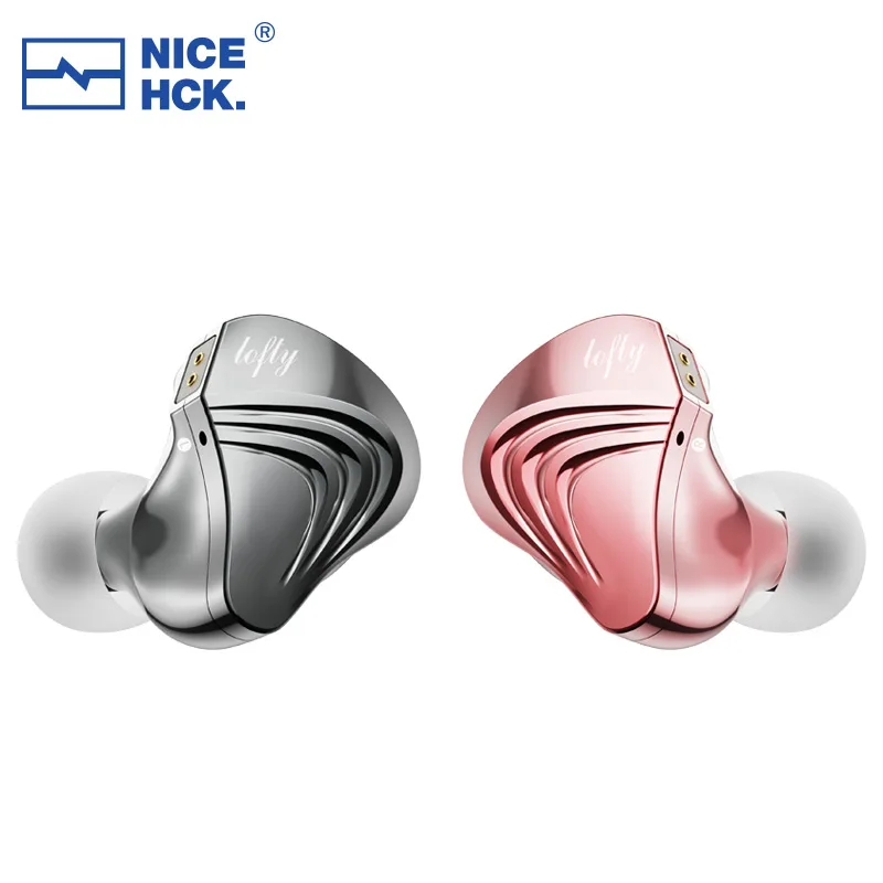 

NiceHCK Lofty Flagship CNC In-ear Earphone Monitor 10.1mm Pure Beryllium Dynamic HIFI Headset Sport Game Earbud with 2Pin Cable
