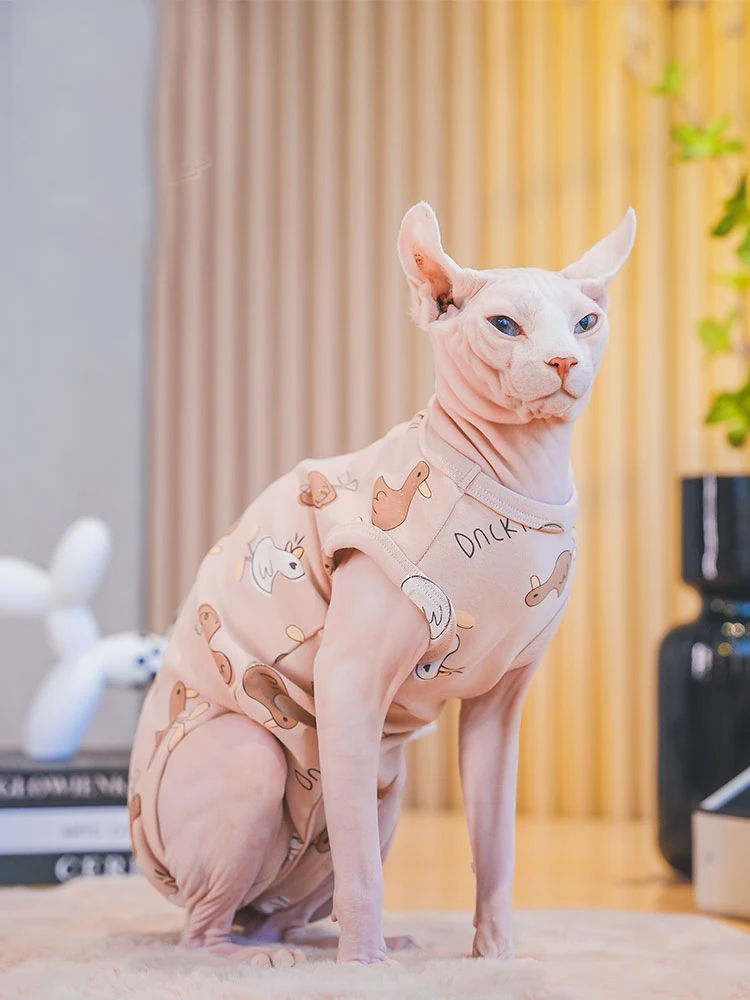 Флисовое пальто для кошек Sphynx одежда лета и весны мягкая толстовка с короткими