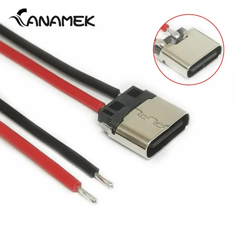 

5/10 шт. USB Type-C 2P сварочный провод, Женский Соединительный кабель для детской зарядки