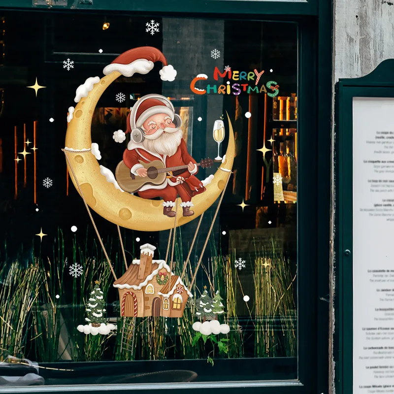 

Рождественские зеркальные наклейки