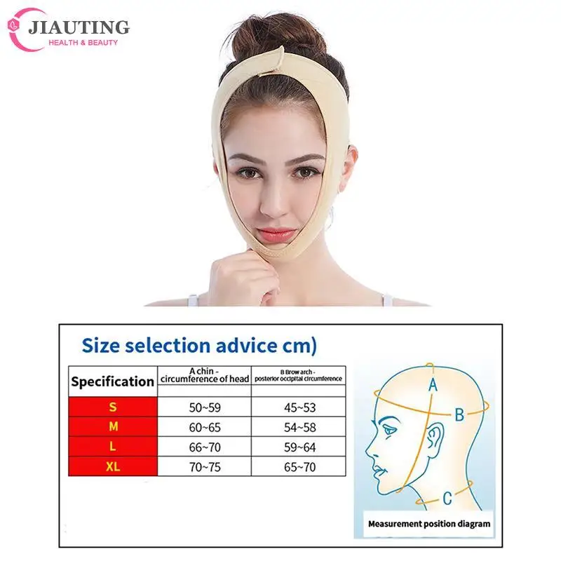 

1Pcs Elastic Face Slimming Bandage V Line Face Shaper Women Chin Cheek Lift Up Belt Facial Massager Strap Skin Care Beauty Tool